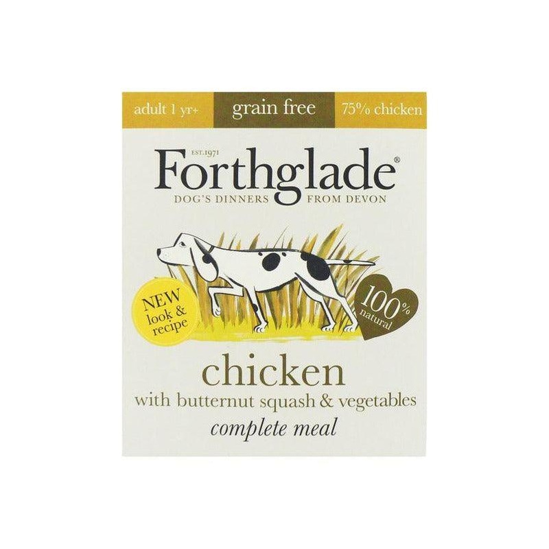 Forthglade Complete Grain Free Chicken, Butternut Squash & Veg Wet Dog Food