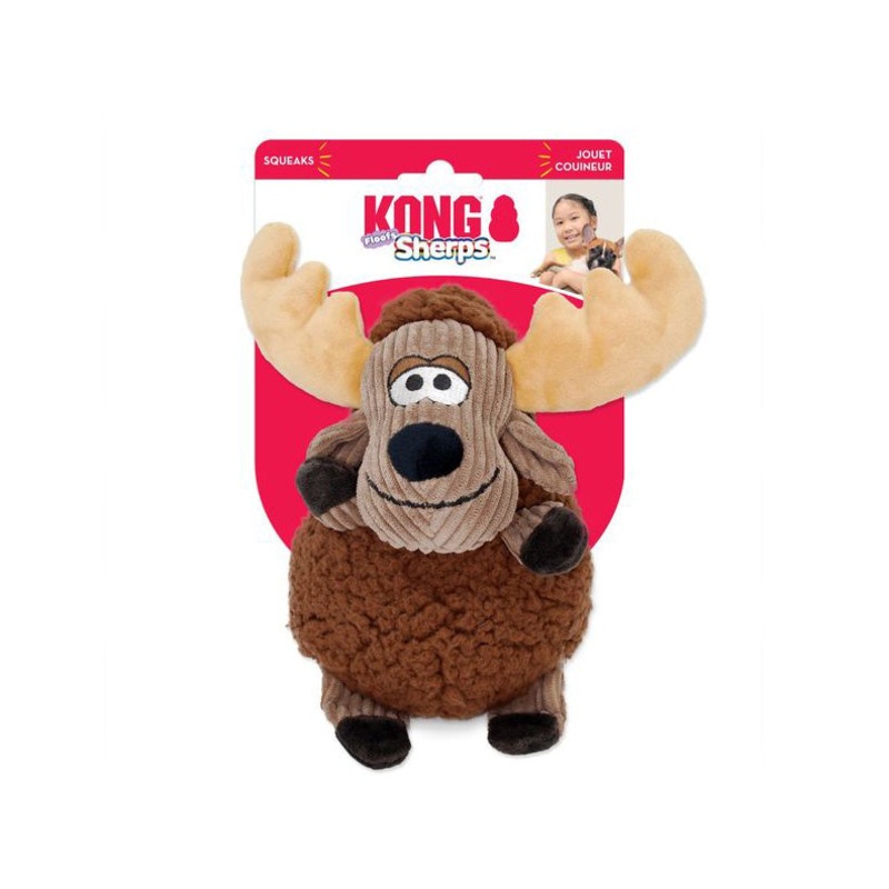 KONG Sherps Floofs Moose Medium Dog Toy