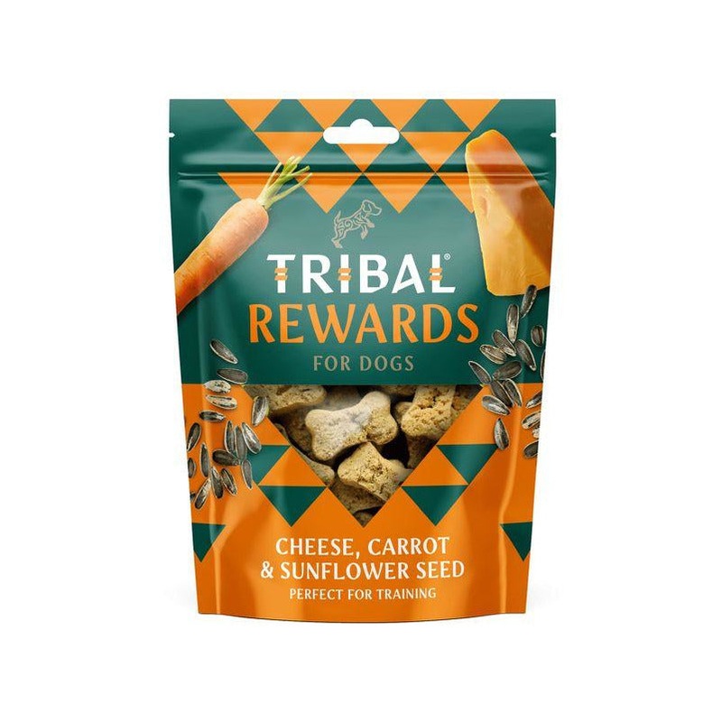 Tribal Baked Rewards Cheese, Carrot & Sunflower Seed Dog Biscuits