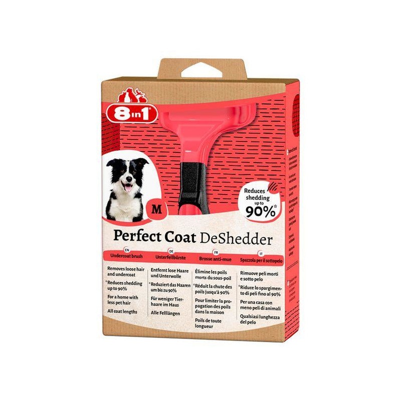 8in1 Perfect Coat DeShedder - Undercoat Brush for Dogs