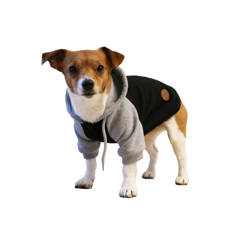 Ancol Black & Grey Hoodie Dog Jumper