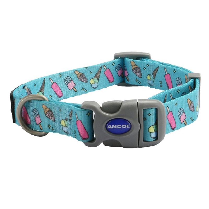 Ancol Soho Nylon Adjustable Collar - Ice Cream