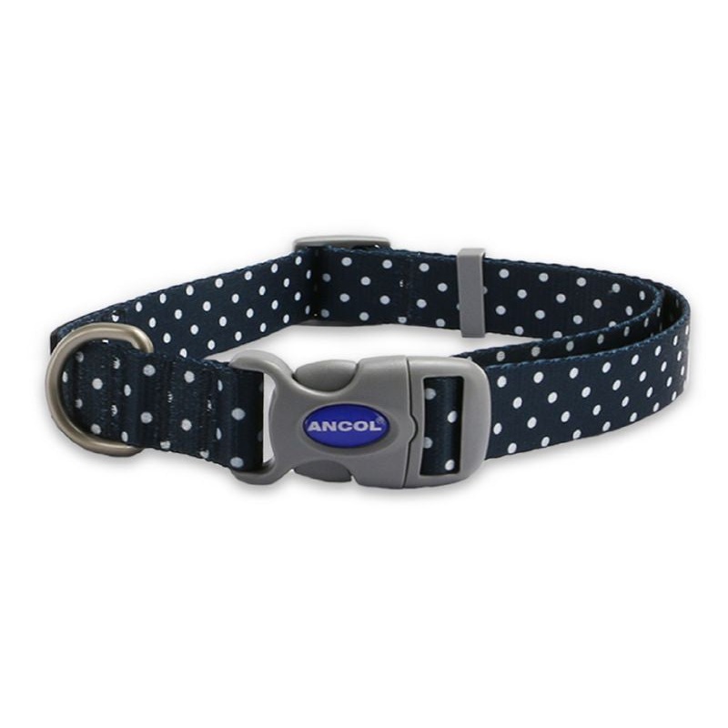 Ancol Soho Nylon Adjustable Collar - Polka Dot
