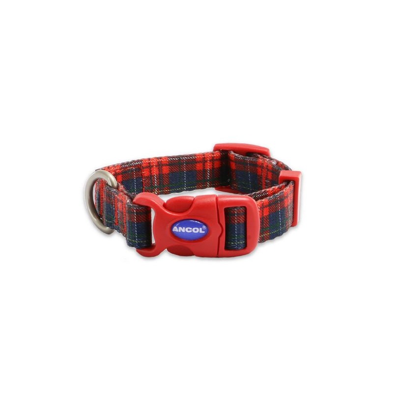 Ancol Soho Nylon Adjustable Collar - Tartan
