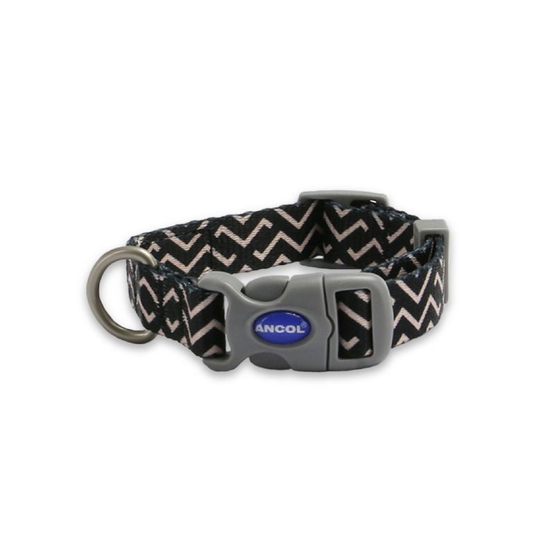 Ancol Soho Nylon Adjustable Collar - Zigzag