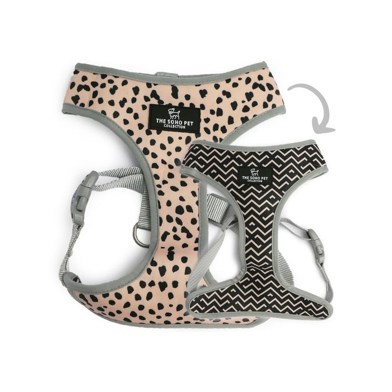 Ancol Soho Reversible Dog Harness Dalmatian / Zigzag