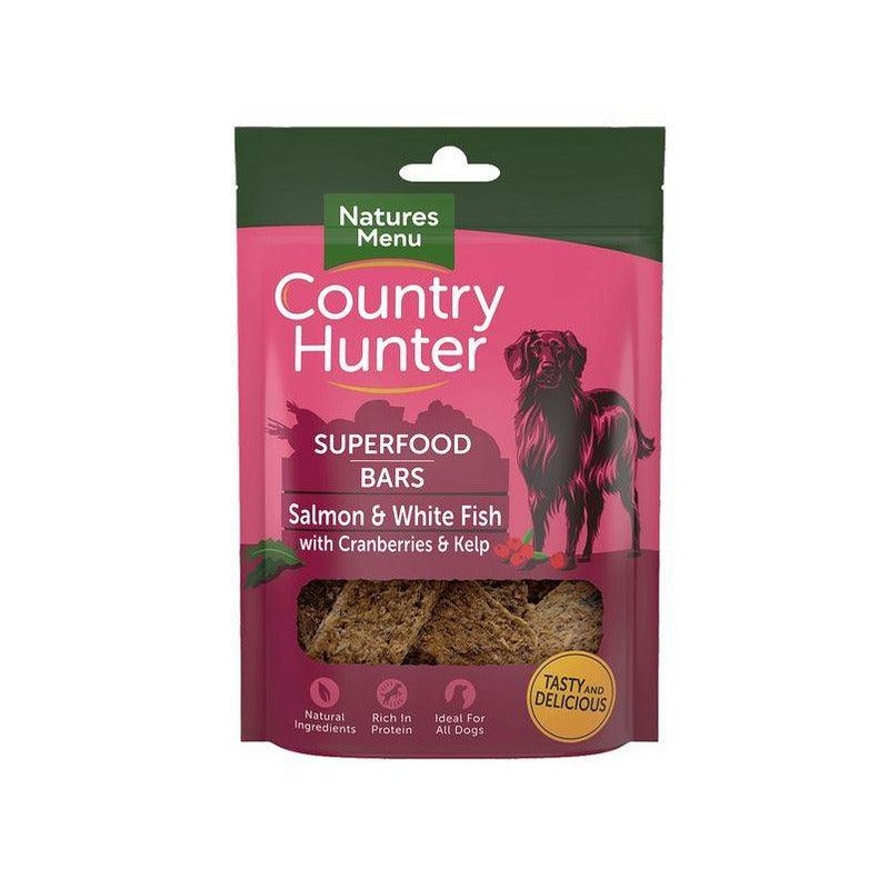 Country Hunter Superfood Bars Salmon & White Fish Dog Treat 100g