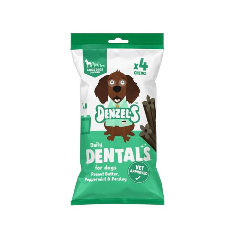 Denzels Daily Dentals for Large Dogs - Peanut Butter