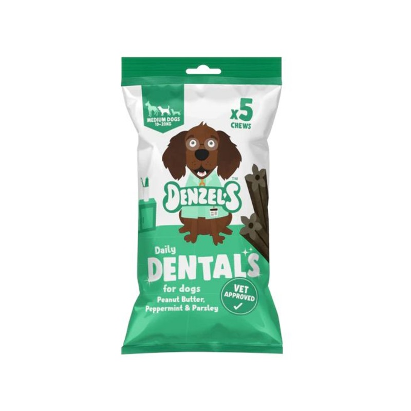 Denzels Daily Dentals for Medium Dogs - Peanut Butter