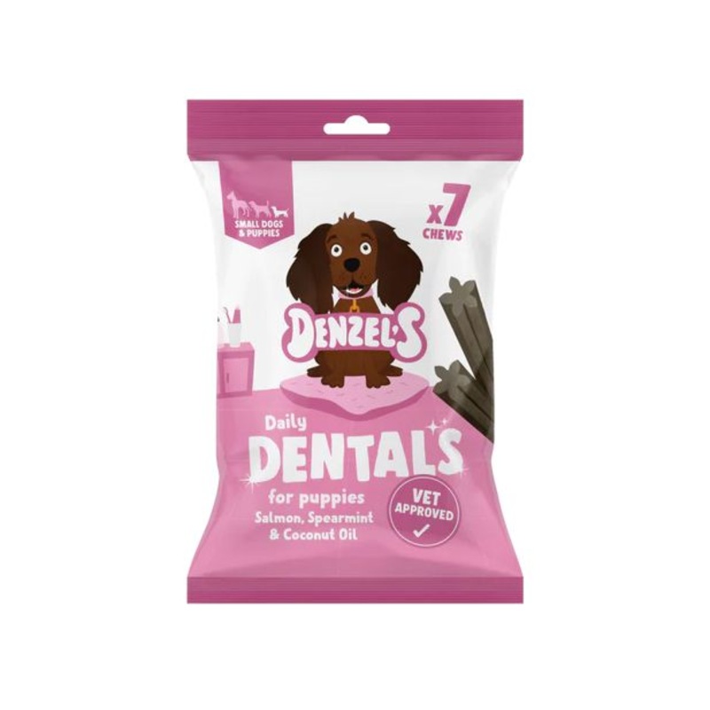 Denzels Daily Dentals for Puppies & Small Dogs - Salmon