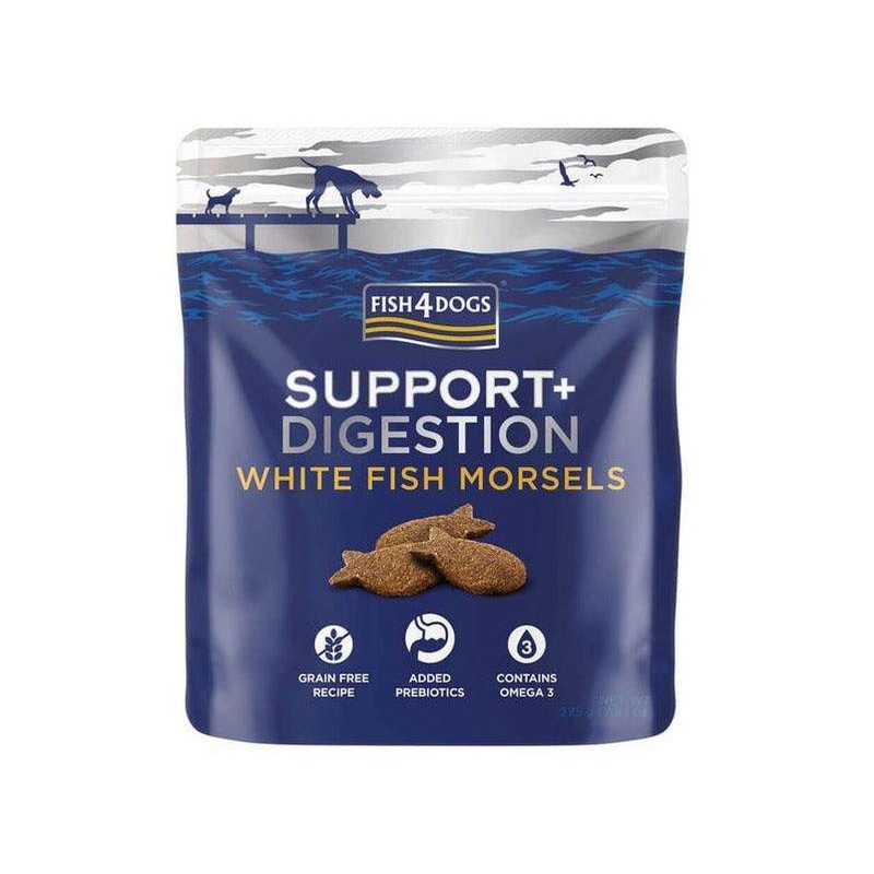 Fish4Dogs Digestion White Fish Morsels Dog Treats 225g