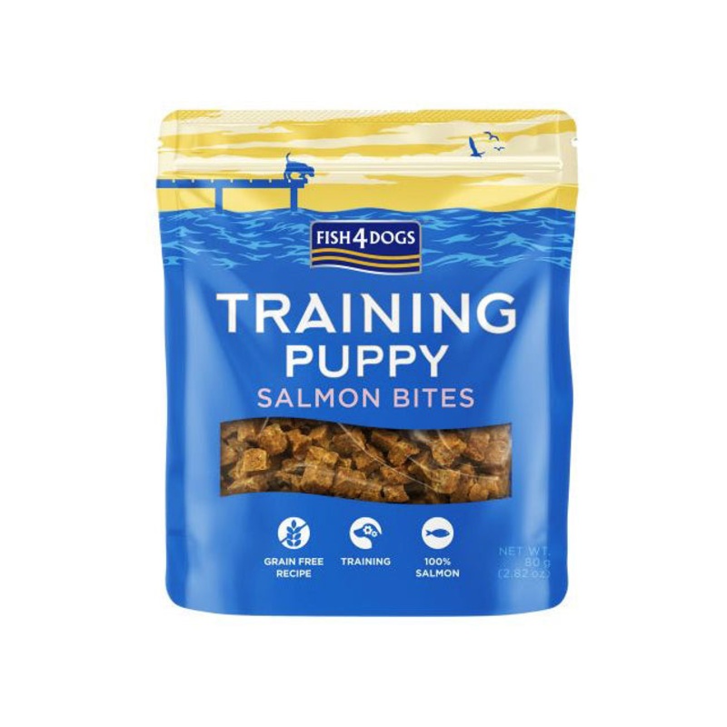 Fish4Dogs Salmon Bites Puppy Training Treats 80g