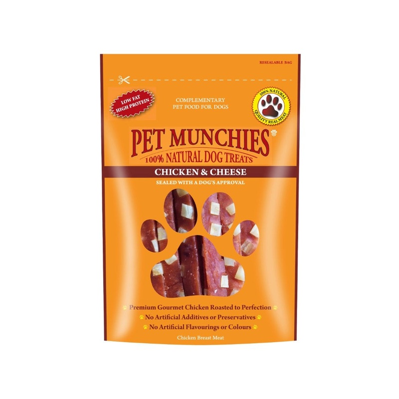 Pet Munchies Chicken And Cheese Dog Treats 100g