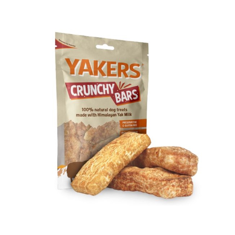 Yakers Crunchy Bars Dog Treats 70g