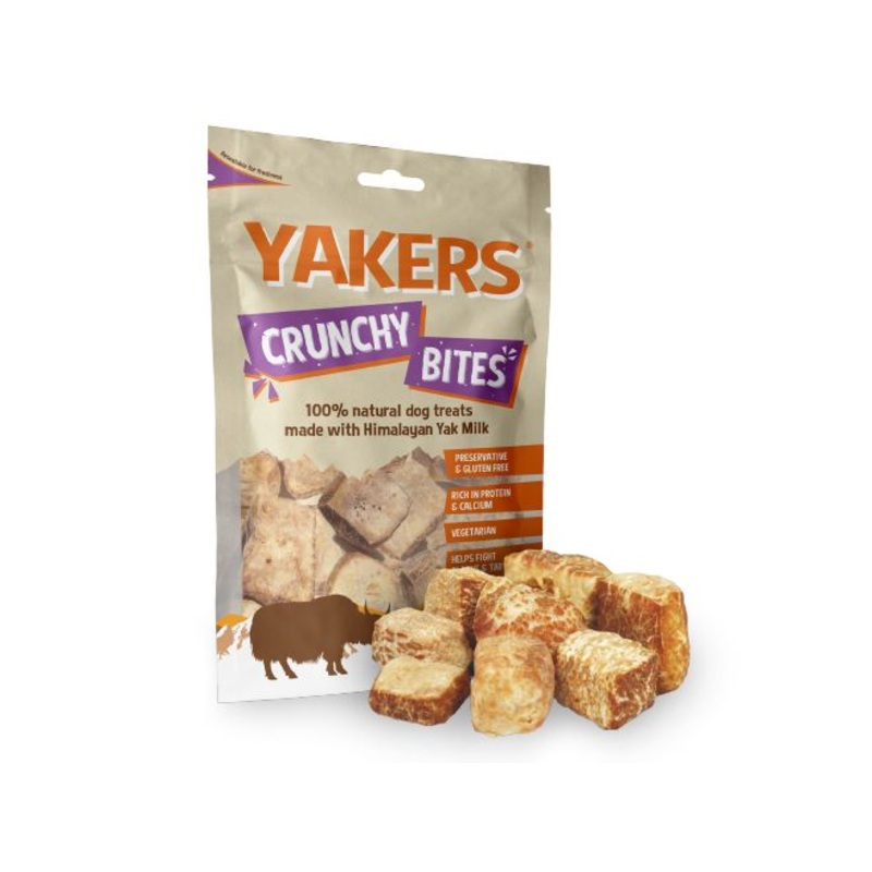 Yakers Crunchy Bites Dog Treats 70g