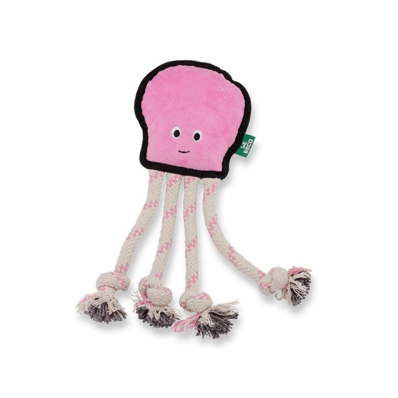 Beco Rough & Tough Recycled Octopus Dog Toy