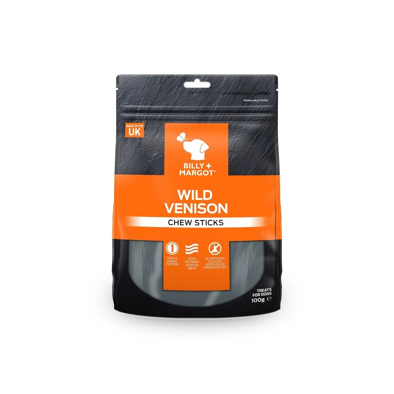 Billy and Margot Wild Venison Chew Sticks