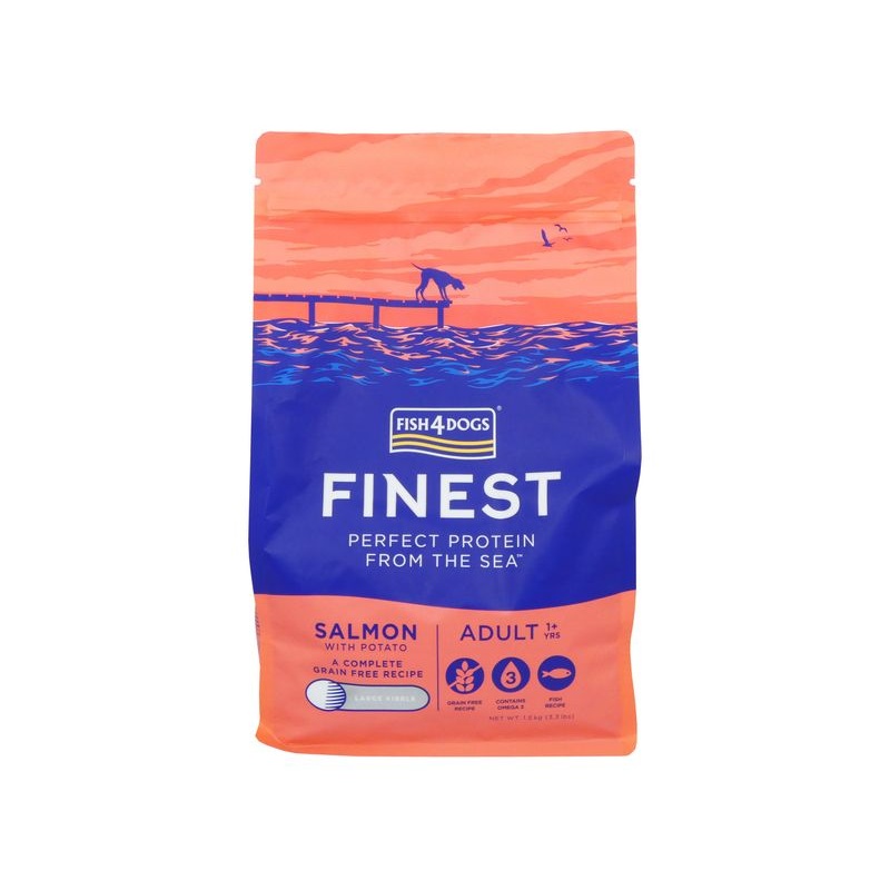 Fish4Dogs Finest Adult Salmon Large Kibble Dry Dog Food