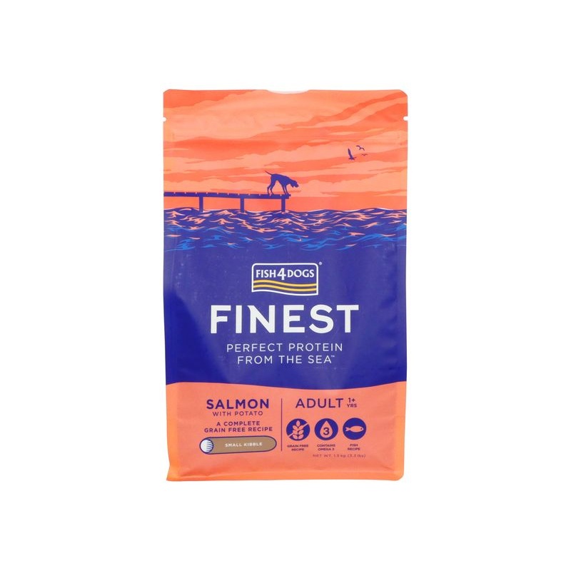 Fish4Dogs Finest Adult Salmon Small Kibble Dry Dog Food