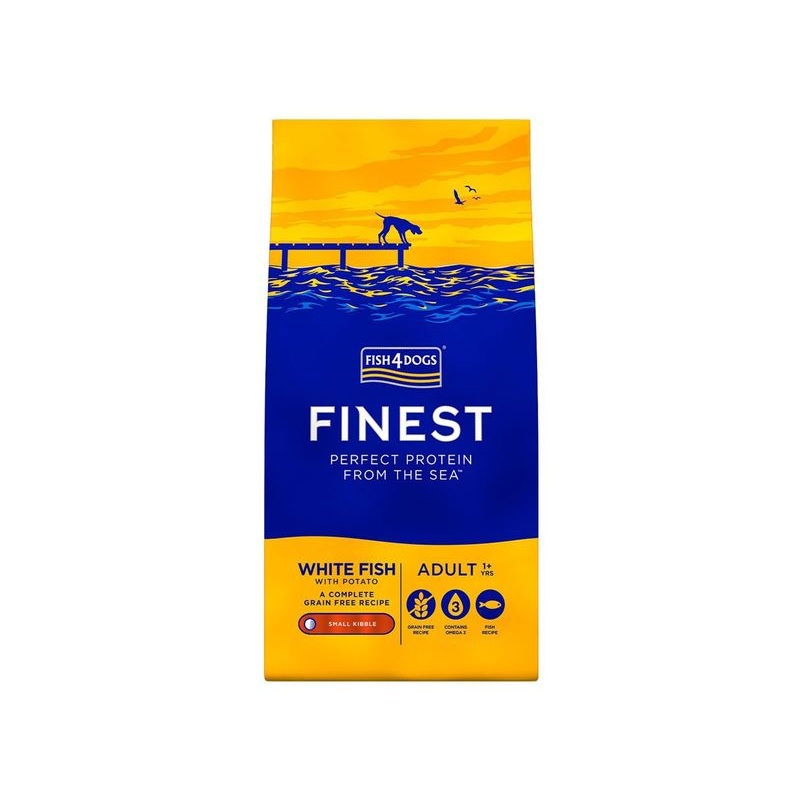 Fish4Dogs Finest Adult White Fish Small Kibble Dry Dog Food