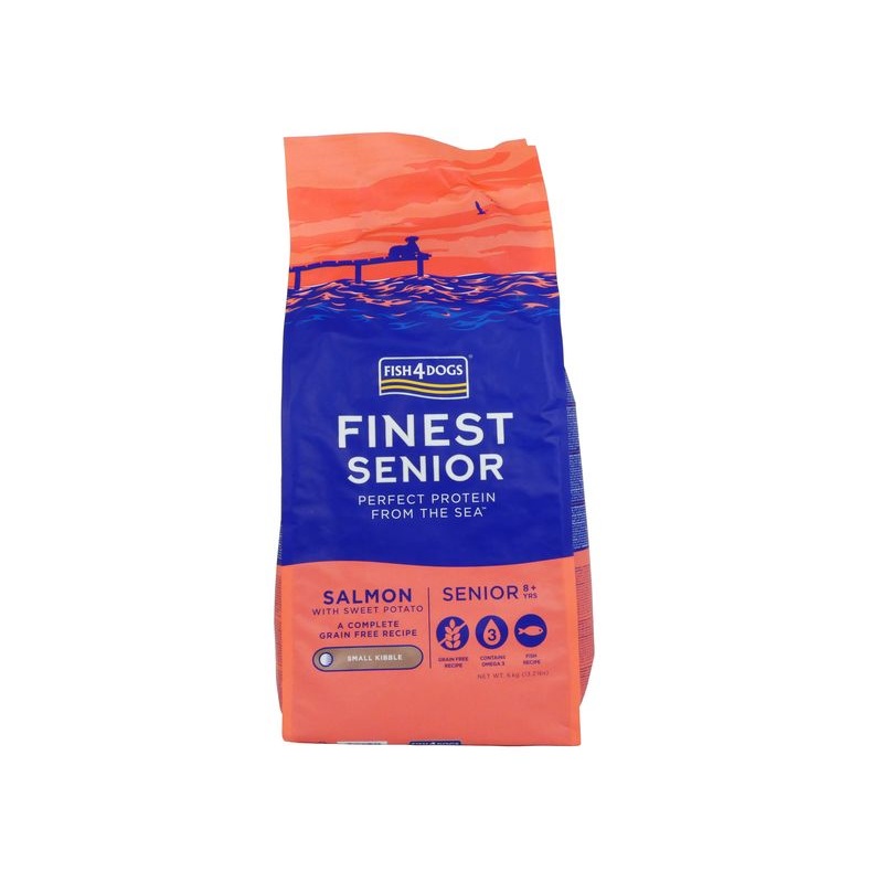 Fish4Dogs Finest Senior Salmon Large Kibble Dry Dog Food