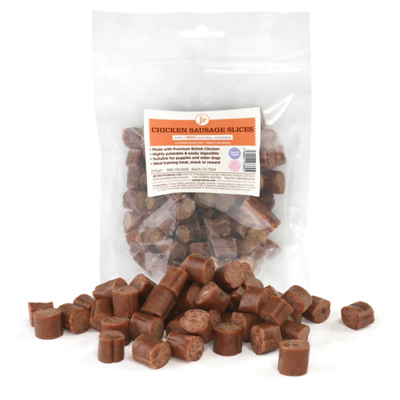 JR Pet Products Premium British Sliced Chicken Sausage
