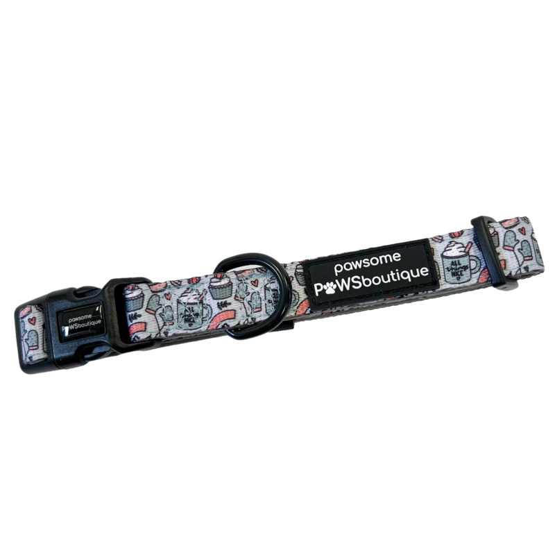 Pawsome Paws Boutique Pumpkin Spice + All Things Nice Dog Collar - Mint