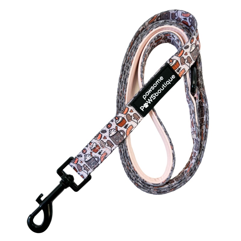 Pawsome Paws Boutique Pumpkin Spice + All Things Nice Dog Lead - Cinnamon