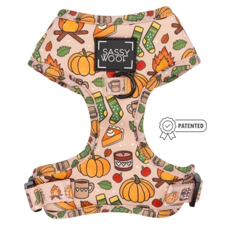 Sassy Woof Adjustable Dog Harness - Country Pupkin