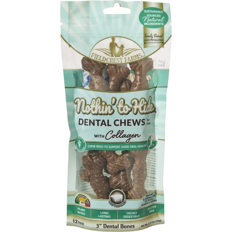 Fieldcrest Farms Nothin To Hide 3" Dental Bones 12 pack