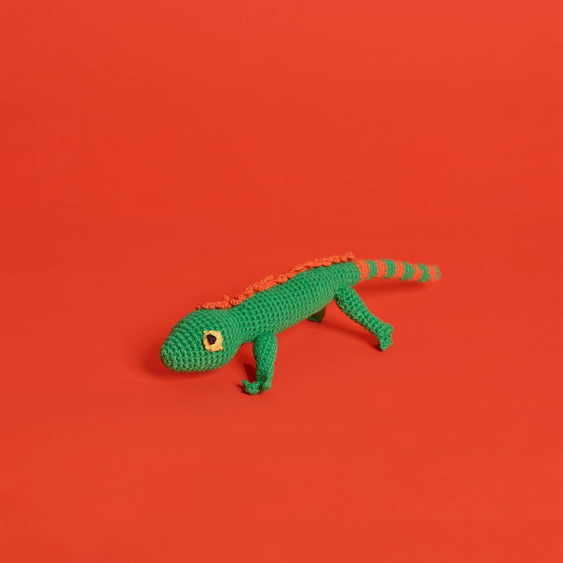 Hand Crochet Lizard
