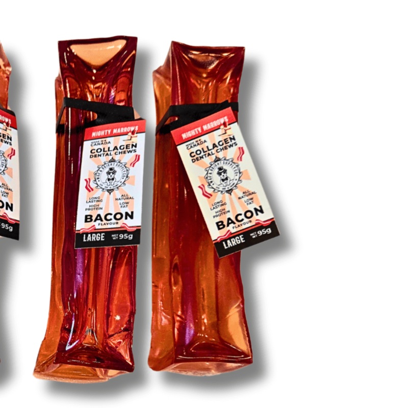 Mighty Marrows Collagen Dental Chew - Bacon