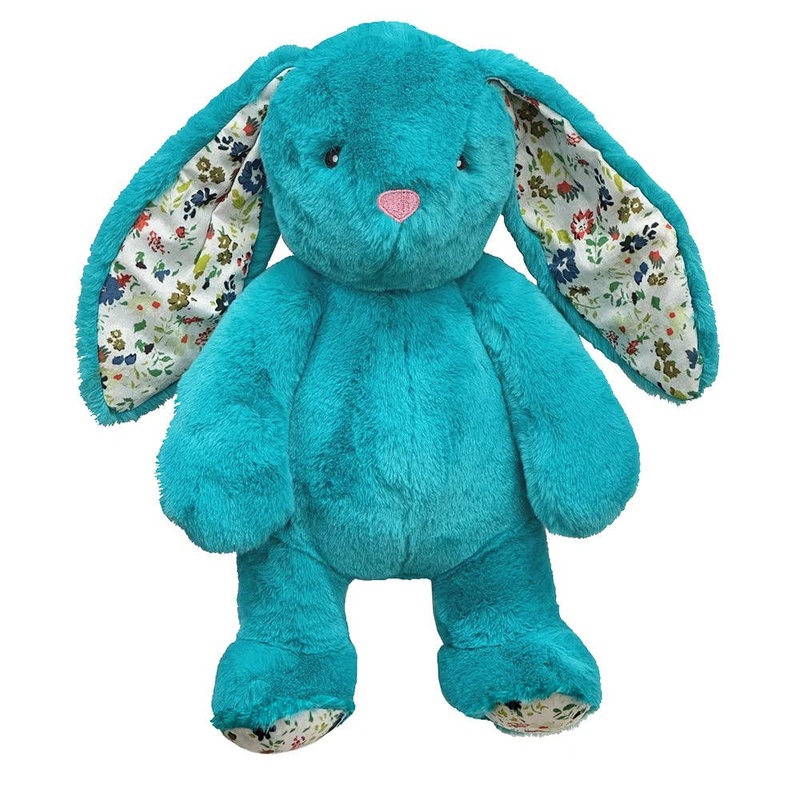 PETLOU, INC. - 15" Plush Rabbit Dog Toy - Tiffany Blue