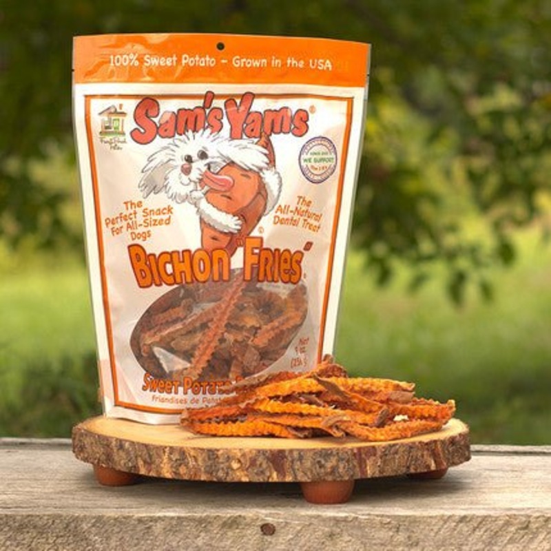 Sam's Yams Crinkle Cut Sweet Potato "Bichon Fries" 9oz Bag