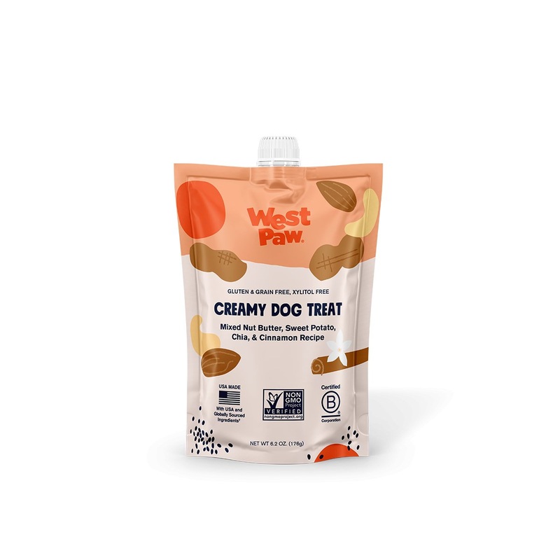 West Paw - Nut Butter, Sweet Potato & Chia Seed Creamy Treat