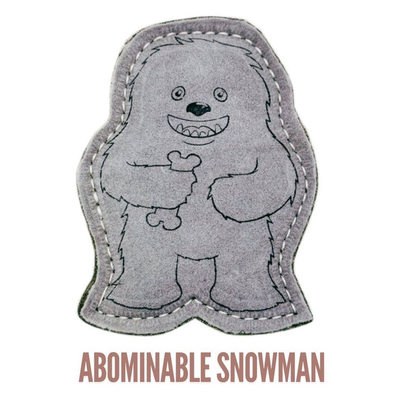 Yeti Dog Chew Premium Leather Toy - Abdominal Snowman