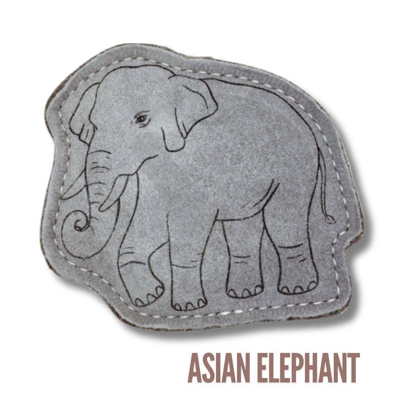 Yeti Dog Chew Premium Leather Toy - Asian Elephant