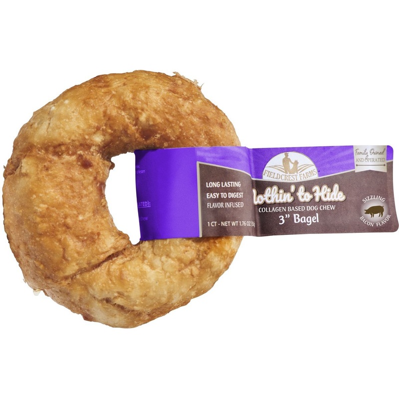 Fieldcrest Farms Nothin To Hide Bagel 3" Bacon Dog Treat