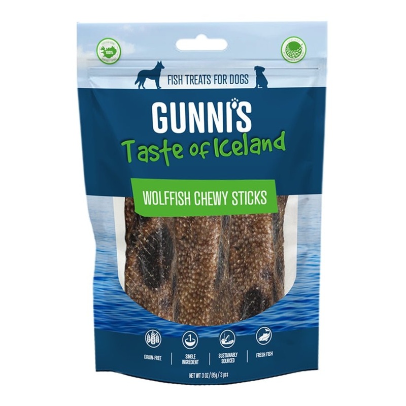 Gunni's Chewy Wolf Fish Skin 3 pack