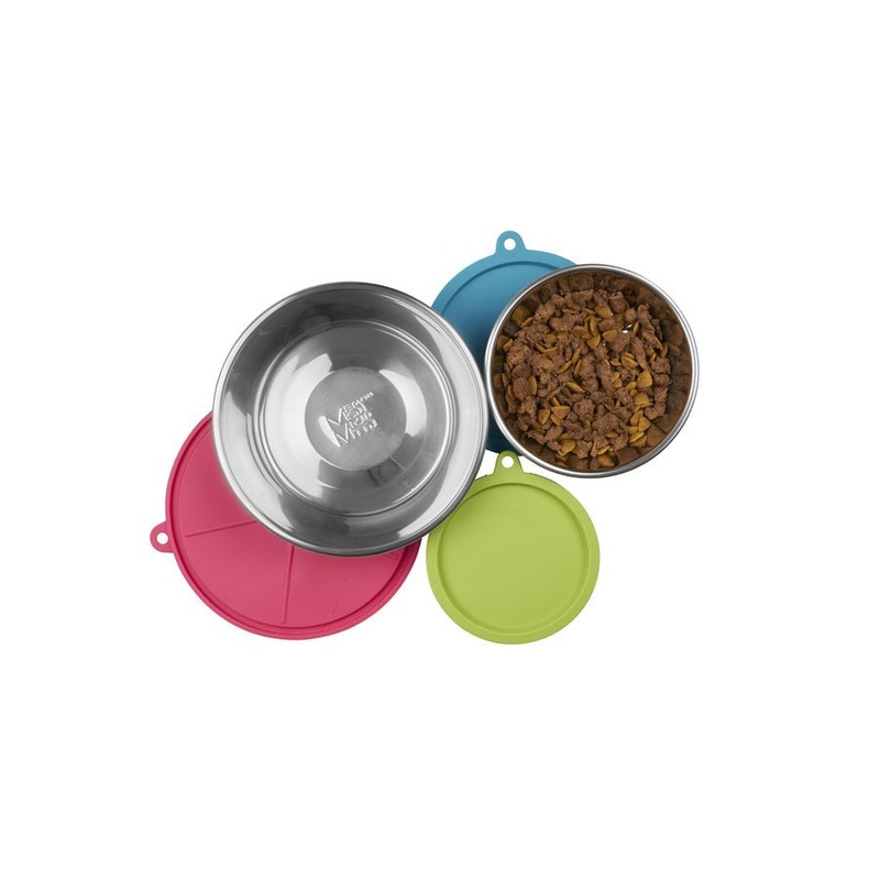 Messy Mutts Stainless Steel Bowl with Cover -Singles