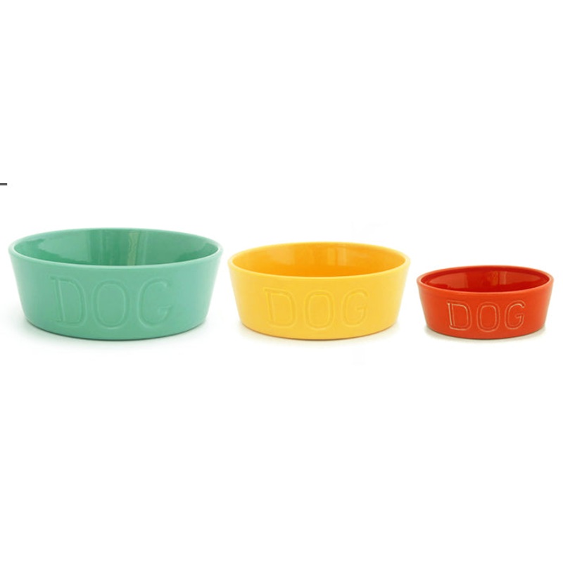 Bauer Pottery - Dog Bowl - 9 Color Options