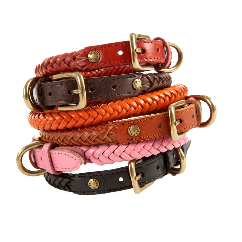 Braided Leather - Dog Collar | 5 Color Options