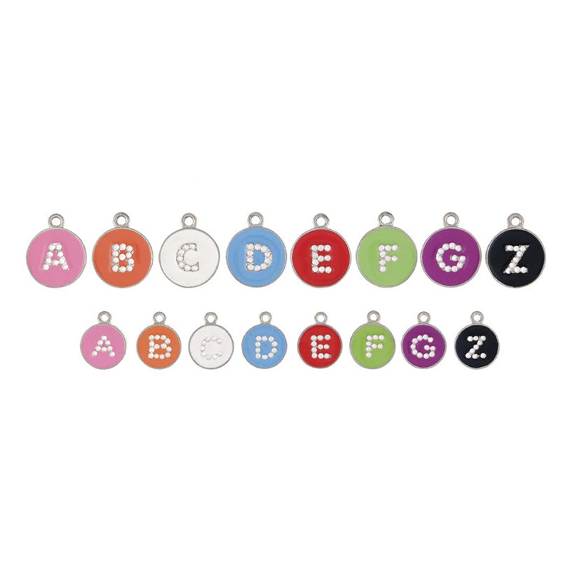 Crystal Alphabet - ID Tag - Dog Tag - Laminated Print