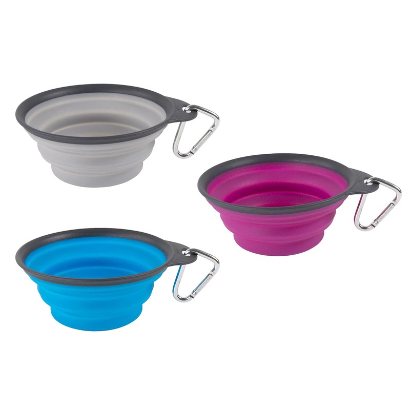 Dog Bowl - Rubber Travel Bowl - 3 Color Options - 2 Sizes