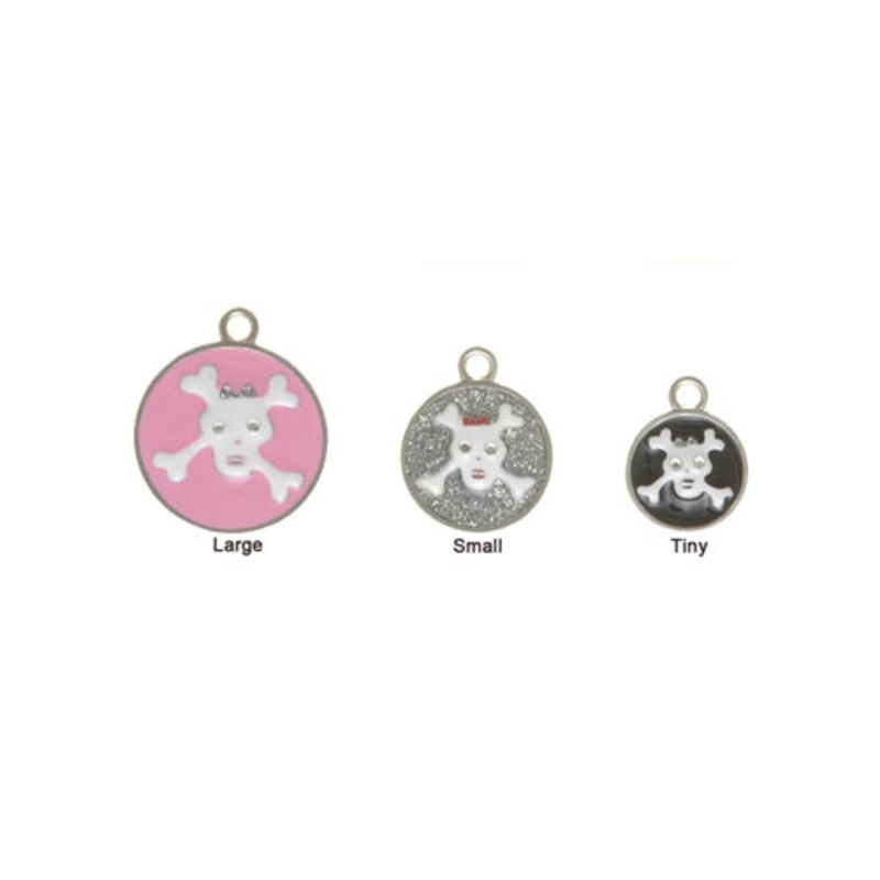 Girl Skulls - ID Tag - Dog Tag - Laminated Print