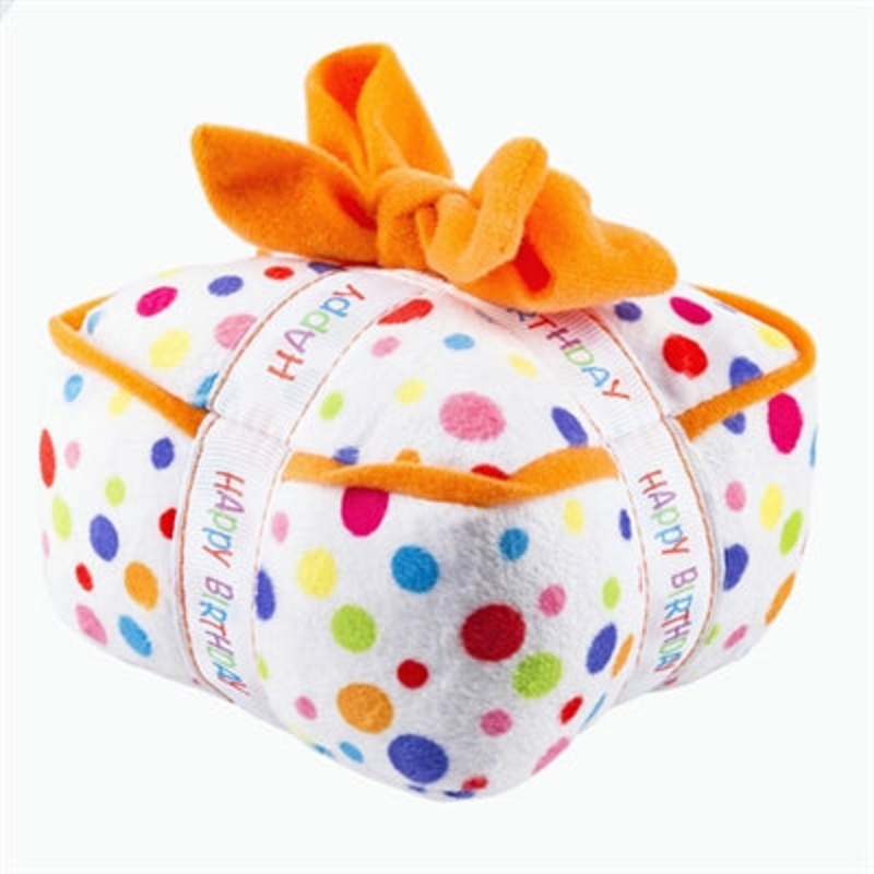 Happy Birthday Gift Box Toy - Dog Toy