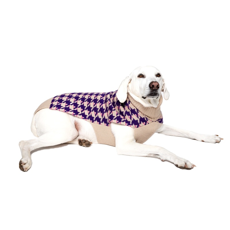 Herringbone His & Hers Wool Dog Sweater - 2 Color Options - Small & Large Dogs