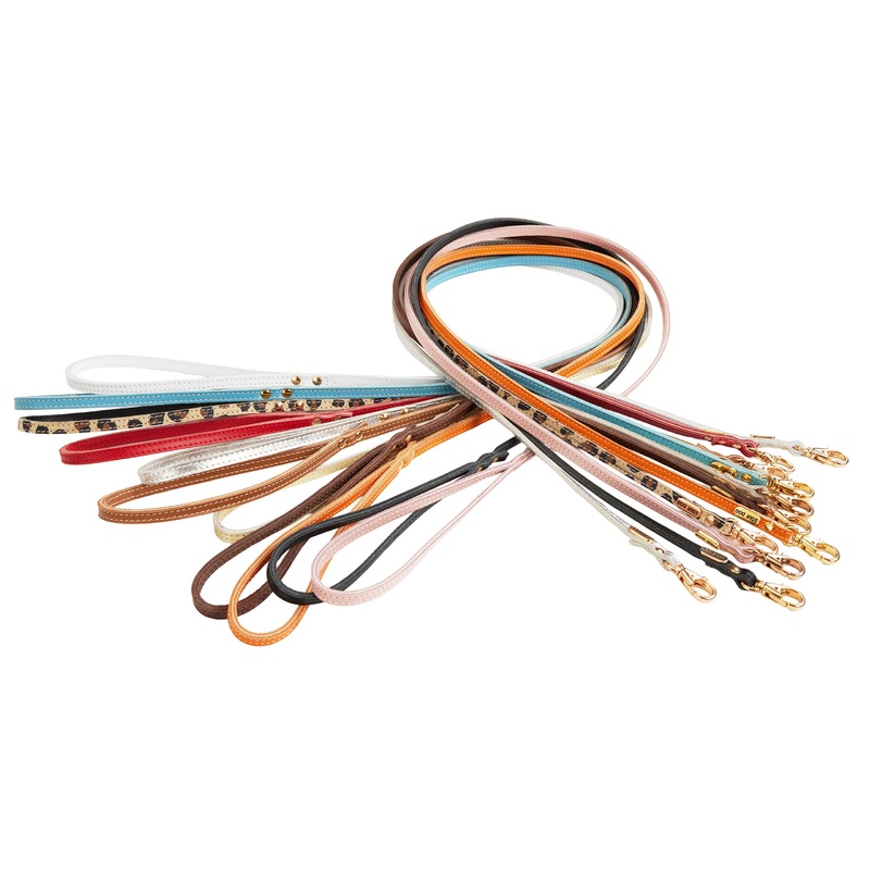Jophi Thin Lead - Dog Leads - Soft Leather - 11 Color Options