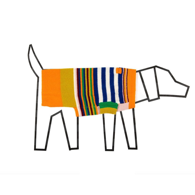 Multi Striped Dog Sweater