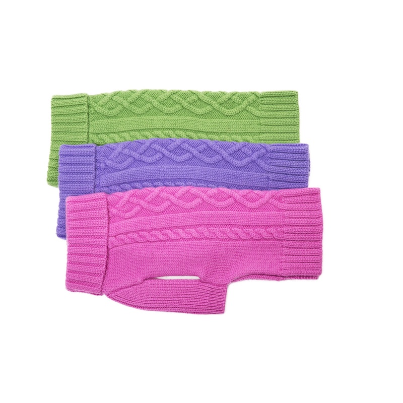Vineyard Sweater - Wool Dog Sweater - 3 Color Options